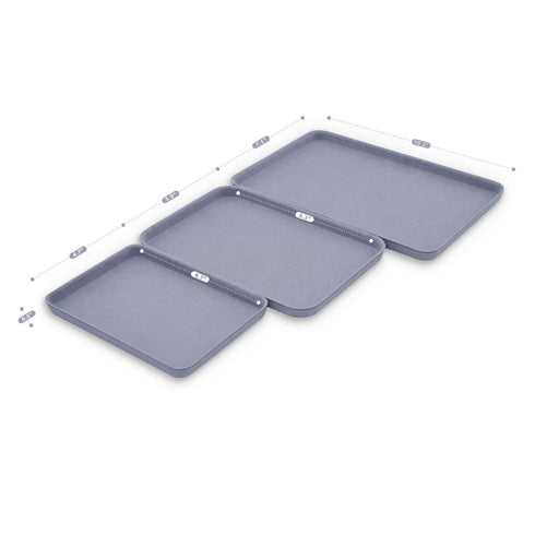 3-piece  EDC Catchall felt trays